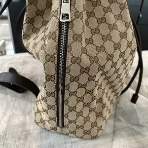 Gucci | Bags | Authentic Gucci Drawstring Backpack Used 